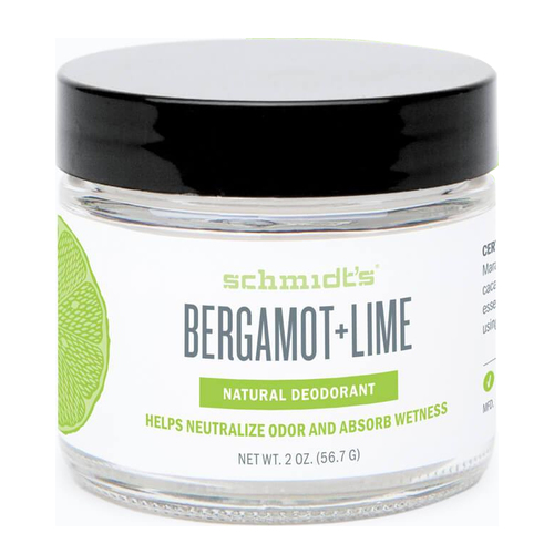 Schmidts Natural Deodorant Jar (Travel Size) - Bergamot + Lime, 14.2g/0.5 oz Schmidts Natural Deodorant Jar - Bergamot + Lime on white background
