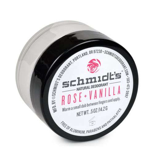 Schmidts Natural Deodorant Jar - Rose + Vanilla, 56.7g/2 oz Schmidts Natural Deodorant Jar - Rose + Vanilla on white background