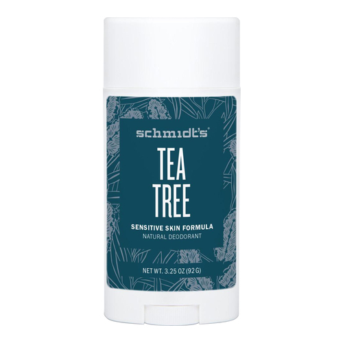 Schmidts Natural Sensitive Skin Deodorant Stick - Tea Tree on white background