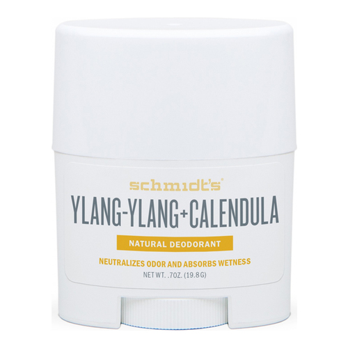 Schmidts Natural Deodorant Stick - Ylang-Ylang + Calendula on white background