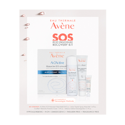 Avene SOS Post-Procedure Kit on white background