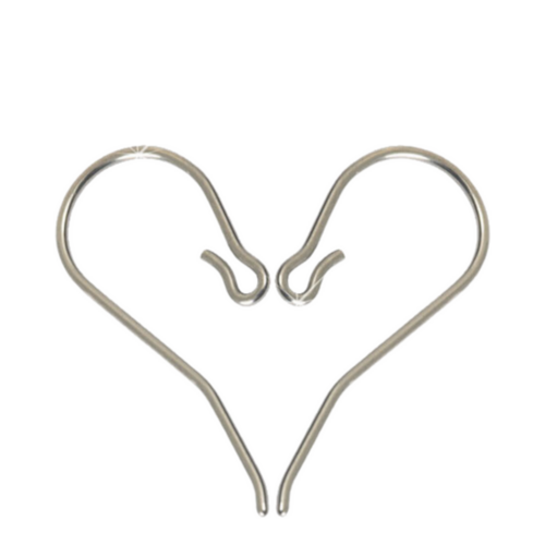 Blomdahl Safety Ear Hook - Medical Titanium (10mm) on white background