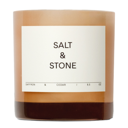 Salt & Stone Saffron and Cedar Candle, 240g/8.47 oz