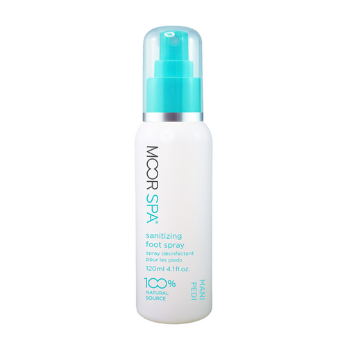 Moor Spa Sanitizing Foot Spray on white background