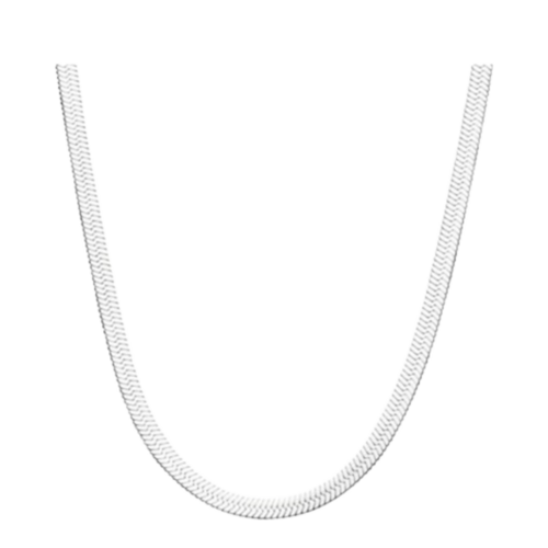 Blomdahl Plain Necklace - Silver (40-46cm) on white background