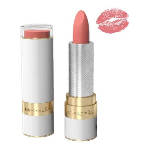 Mirabella Sealed With a Kiss Lipstick - Barely Beige on white background