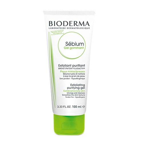 Bioderma Sebium Exfoliating Gel, 100ml/3.33 fl oz Bioderma Sebium Exfoliating Gel on white background