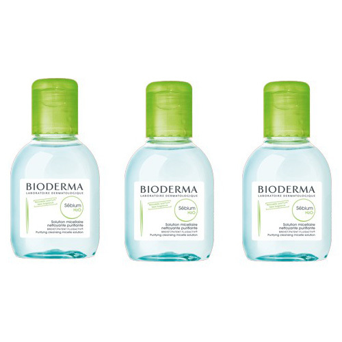 Bioderma Sebium Trio H2O, 1 set Bioderma Sebium Trio H2O on white background