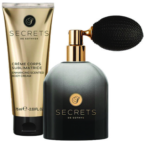 Sothys Secrets Eau de Parfum and Enhancing Body Cream Duo on white background