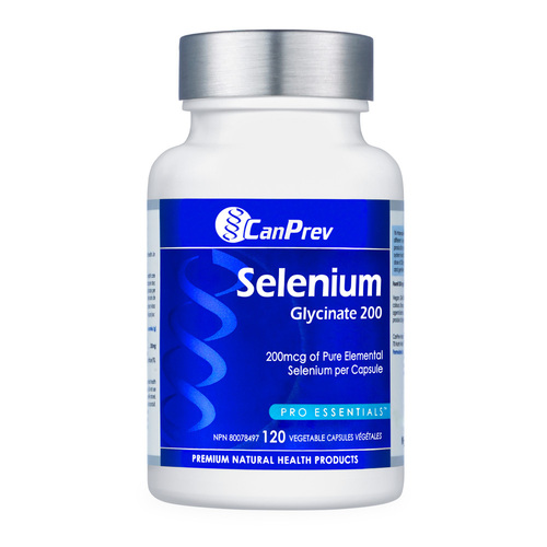 CanPrev Selenium Glycinate 200, 120 capsules CanPrev Selenium Glycinate 200 on white background