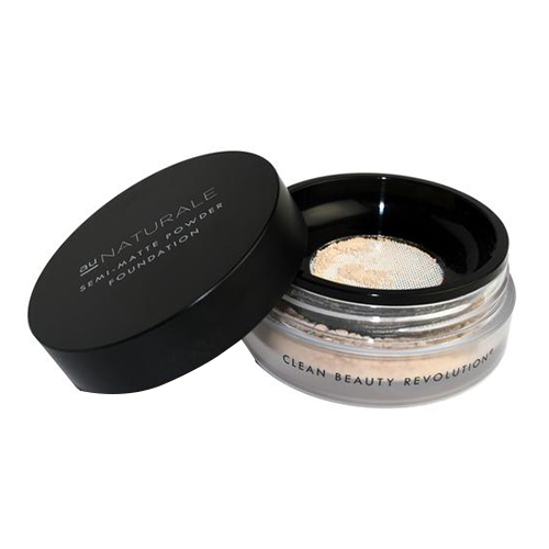 Au Naturale Cosmetics Semi-Matte Powder Foundation - Biscay on white background