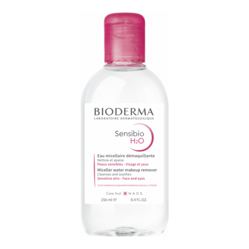 Bioderma Sensibio H2O on white background