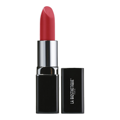 La Biosthetique Sensual Lipstick C146 - Orange Delight, 4g/0.1 oz La Biosthetique Sensual Lipstick Creamy C130 - Mahogany Red on white background