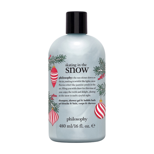 Philosophy Shampoo, Shower Gel and Bubble Bath - Skating In The Snow, 480ml/16 fl oz Philosophy Shampoo, Shower Gel and Bubble Bath - Skating In The Snow on white background