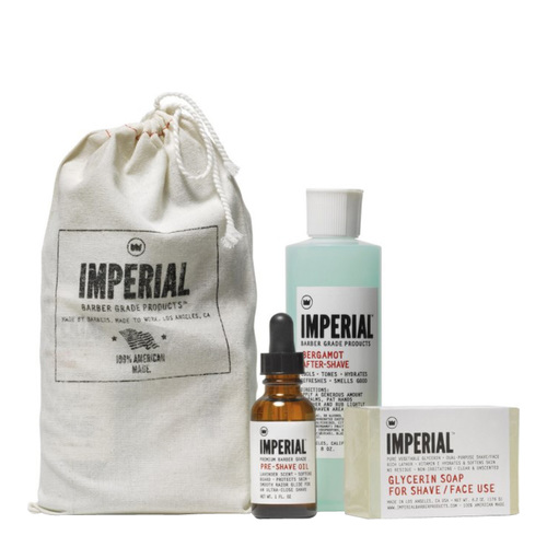 Imperial Barber Products Shave Bundle on white background