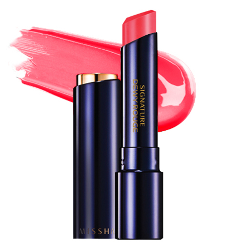MISSHA Signature Dewy Rouge RD02 | Ruby Ring, 3.4g/0.1 oz MISSHA Signature Dewy Rouge BE01 | Chippon Dress on white background