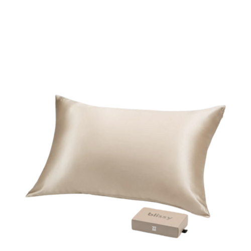 Blissy Silk Pillowcase Standard - Champagne, 1 piece Blissy Silk Pillowcase Standard - Champagne on white background