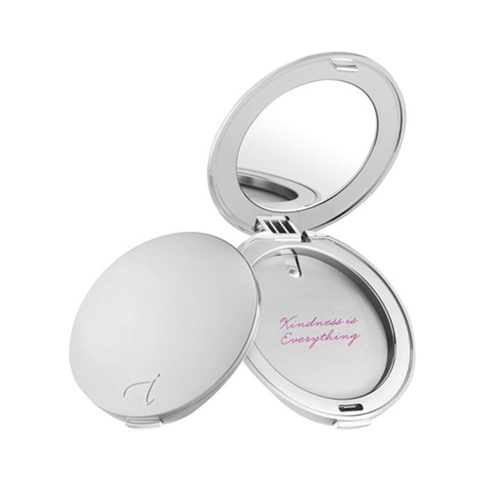 jane iredale Silver Refillable Compact (Empty) on white background