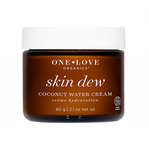 One Love Organics Skin Dew Coconut Water Cream, 60g/2.1 oz One Love Organics Skin Dew Coconut Water Cream on white background