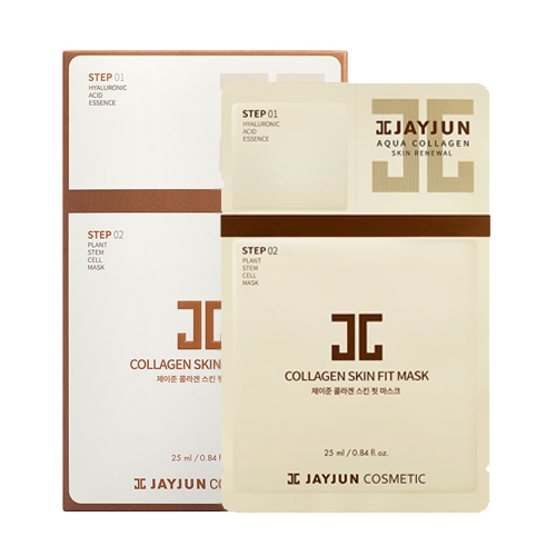 JAYJUN Collagen Skin Fit Mask (25ml x 10 sheets), 1 set