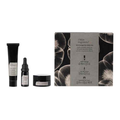 Skin Regimen  Skin Longevity Daily Trio Gift Set on white background