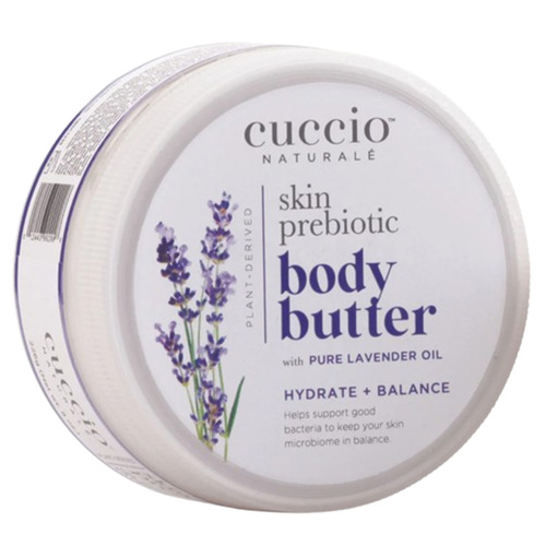 Cuccio Skin Prebiotic Body Butter on white background