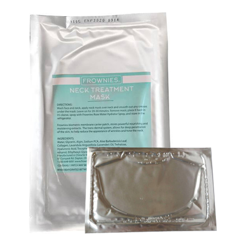 Frownies Skin Repairing Neck Mask on white background