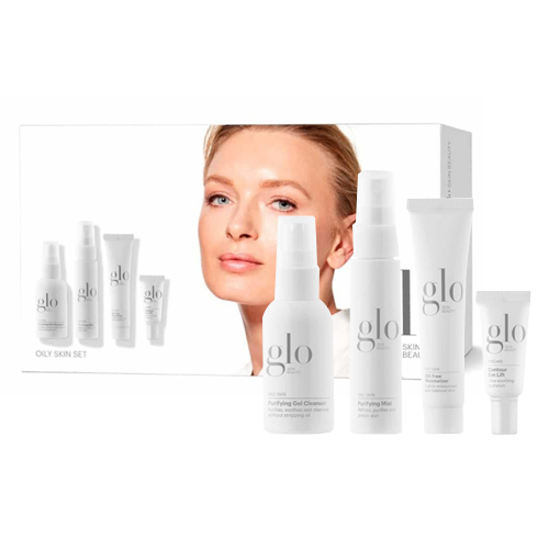 Glo Skin Beauty Skin Set - Oily, 1 set Glo Skin Beauty Skin Set - Oily on white background
