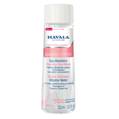 MAVALA Skin Solution Clean and Comfort Alpine Softness Micellar Water on white background