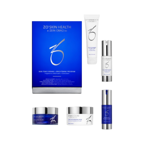 ZO Skin Health Skin Tone Evening + Brightening Program, 1 set ZO Skin Health Skin Tone Evening + Brightening Program on white background