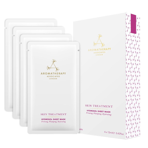 Aromatherapy Associates Skin Treatment Hydrosol Sheet Mask, 1 set Aromatherapy Associates Skin Treatment Hydrosol Sheet Mask on white background