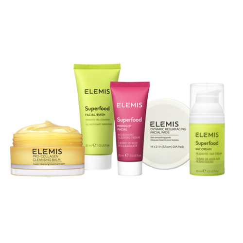Elemis Skin Wellness Collection on white background