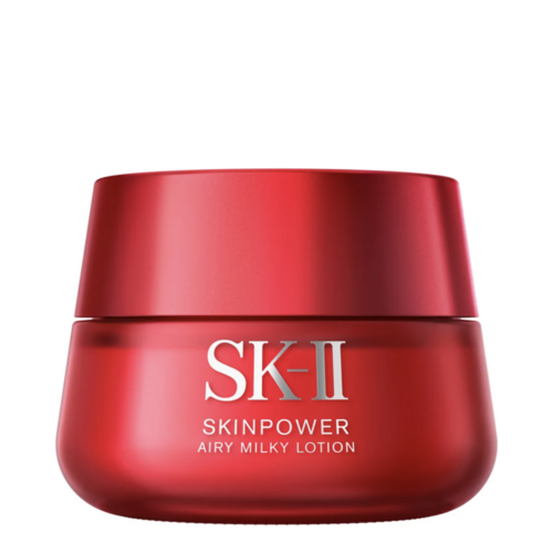 SK-II Skinpower Airy Milky Lotion on white background
