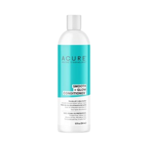 Acure Smooth + Glow Conditioner on white background