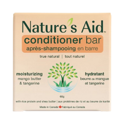 Nature's Aid Solid Conditioner Bar - Mango and Tangerine, 60g/2.12 oz Natures Aid Solid Conditioner Bar - Mango and Tangerine on white background