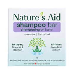 Solid Shampoo Bar - Lavender and Rosemary on white background