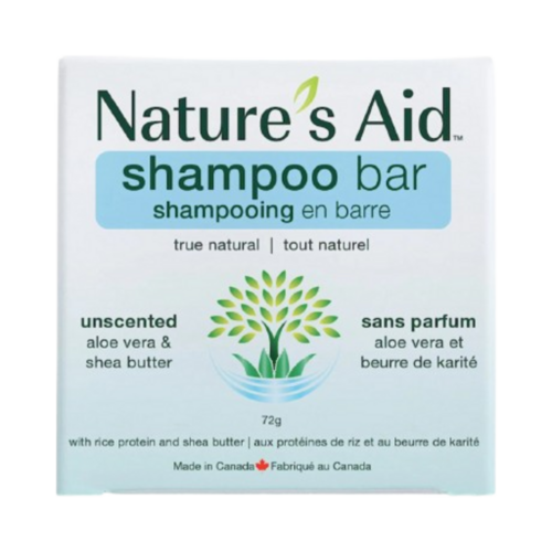 Nature's Aid Solid Shampoo Bar - Unscented, 72g/2.54 oz Natures Aid Solid Shampoo Bar - Unscented on white background