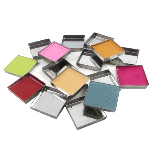 Z Palette Square Metal Pans, 20 pieces Z Palette Square Metal Pans on white background