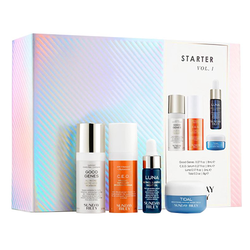 Sunday Riley Starter Kit Vol. 1, 1 set Sunday Riley Starter Kit Vol. 1 on white background