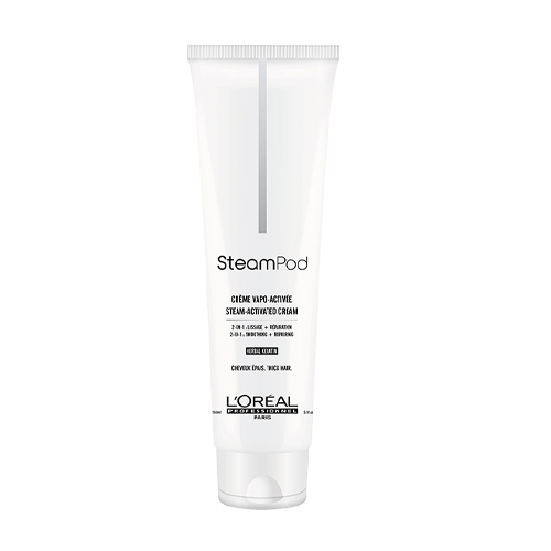 L'oreal Professional Paris Steampod Smoothing Cream (Thick Hair), 150ml/5.1 fl oz Loreal Professional Paris Steampod Smoothing Cream (Thick Hair) on white background
