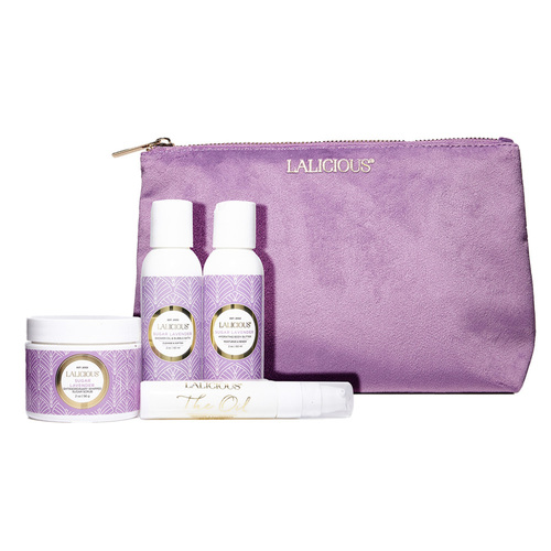 LaLicious Sugar Lavender Travel Kit, 1 set LaLicious Sugar Lavender Travel Kit on white background