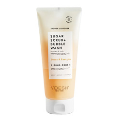 Sugar Scrub and Bubble Wash Citrus Crush on white background