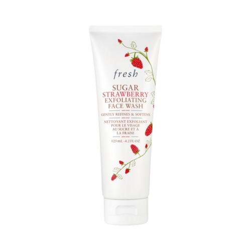 Fresh Sugar Strawberry Exfoliating Face Wash, 125ml/4.23 fl oz Fresh Sugar Strawberry Exfoliating Face Wash on white background