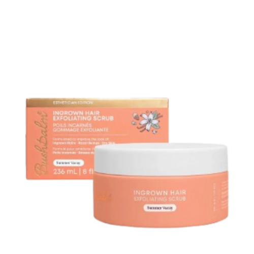Bushbalm Summer Vacay Exfoliating Scrub Ingrown Hair, 236ml/7.98 fl oz Bushbalm Summer Vacay Exfoliating Scrub Ingrown Hair on white background