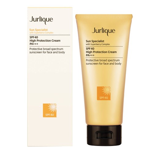 Jurlique Sun Specialist SPF 40 High Protection Cream on white background