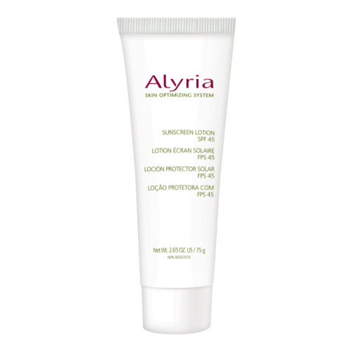 Alyria Sunscreen Lotion SPF 45, 75g/2.5 fl oz