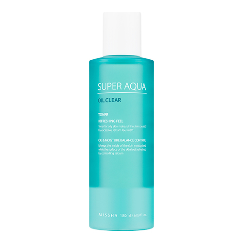 MISSHA Super Aqua Oil Clear Toner, 180ml/6.1 fl oz MISSHA Super Aqua Oil Clear Toner on white background