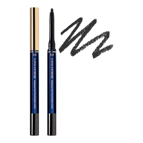 MISSHA Super Extreme Waterproof Soft Pencil Eyeliner Auto - Black, 1 piece