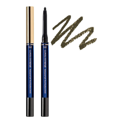 MISSHA Super Extreme Waterproof Soft Pencil Eyeliner Auto - Black on white background