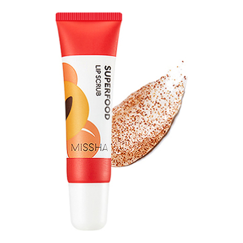 MISSHA Super Food Apricot Lip Scrub, 9.8g/0.3 oz MISSHA Super Food Apricot Lip Scrub on white background